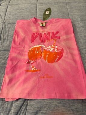 FARM Rio Pink Tee with Orange Coconut Graphic